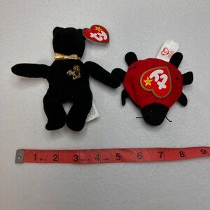 Vintage TY Beanie Babies Lot McDonald’s The End And Lady Bug Set